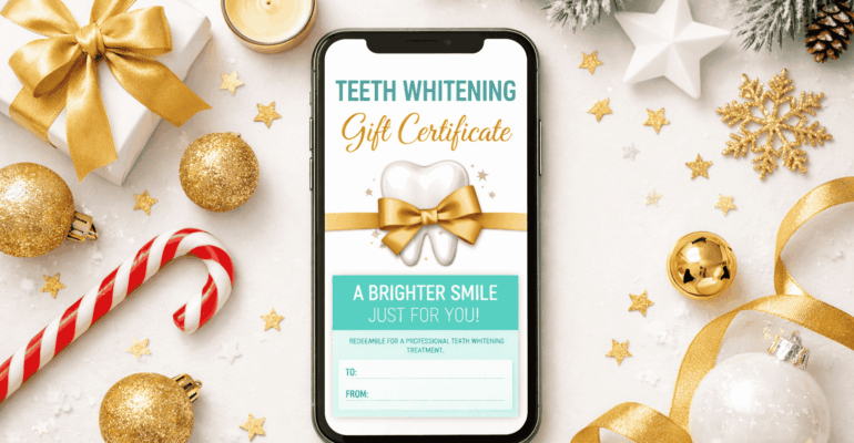 teeth whitening gift certificate Allen Texas last minute Christmas
