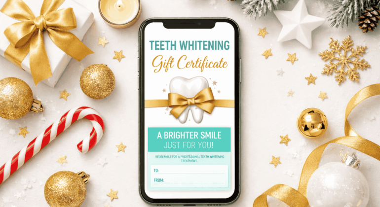 teeth whitening gift certificate Allen Texas last minute Christmas