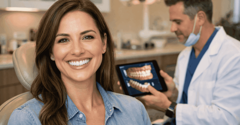 Full smile makeover with implants