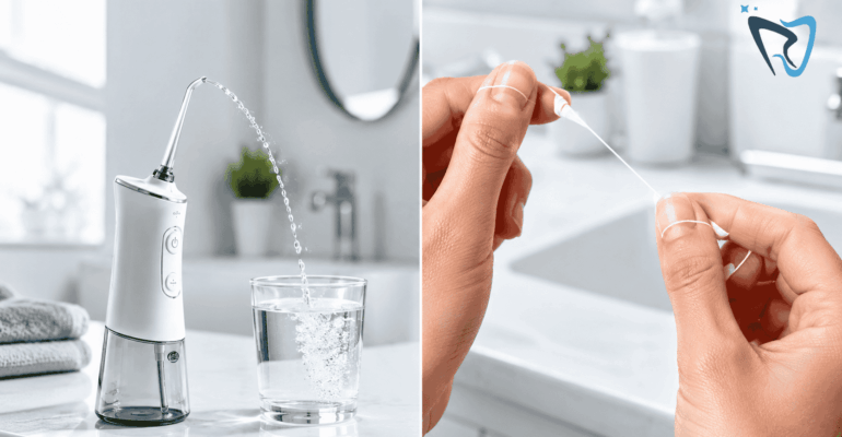 water flosser vs string floss