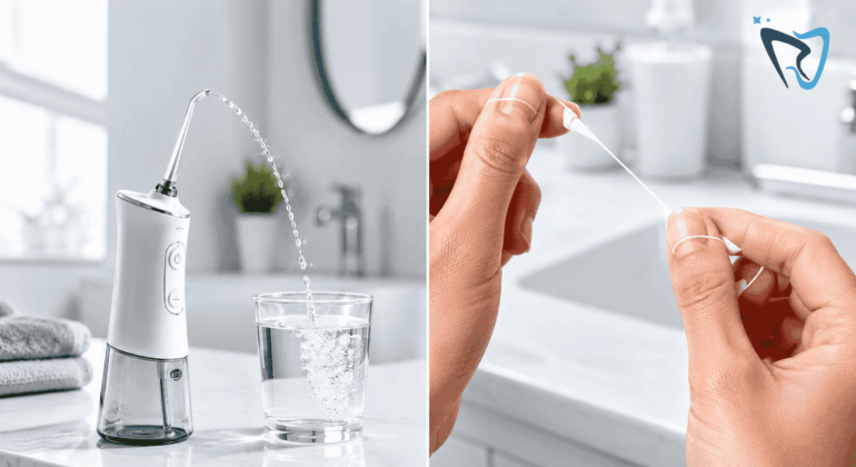 water flosser vs string floss