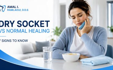 dry socket vs normal healing