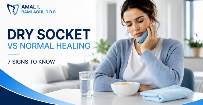dry socket vs normal healing